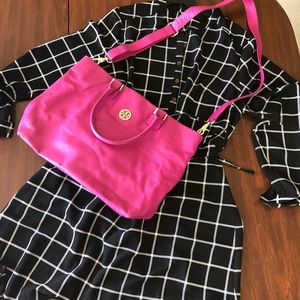 Tory Burch Pink Dena Tote Bag Pocketbook Purse